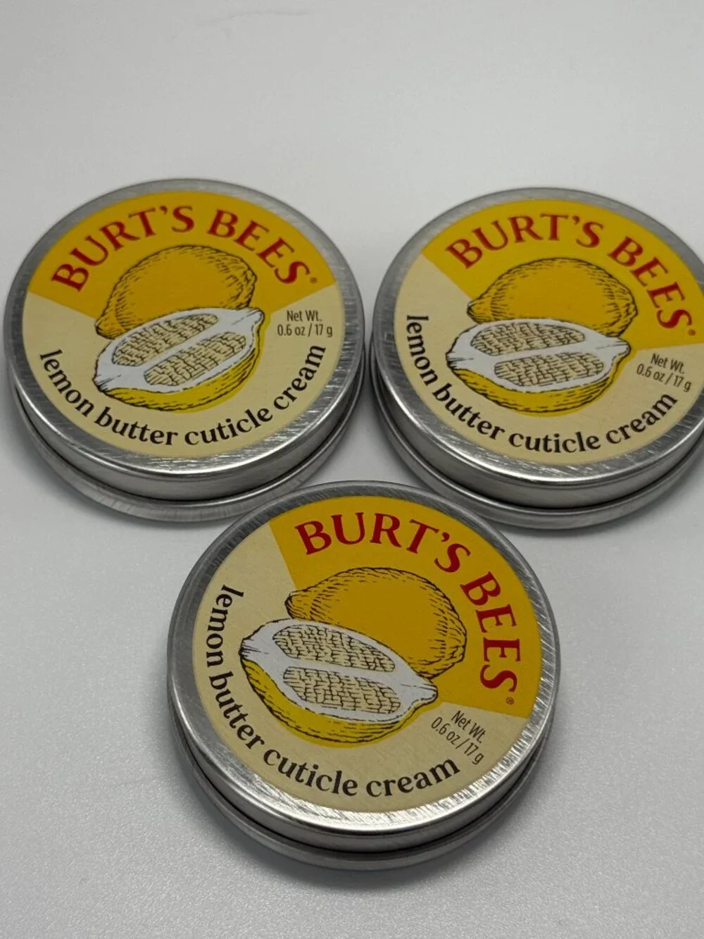 Burt’s Bees Lemon Butter Cuticle Cream 0.60 oz – 3 Pack | Nourishing Nail Care